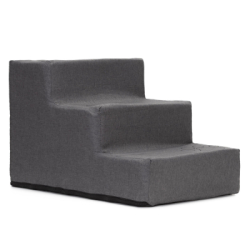 Schodíky pre psa 45x30x30 cm SPRINGOS PA0336 tmavo šedé