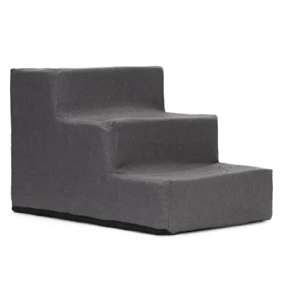 Schodíky pre psa 45x30x30 cm SPRINGOS PA0336 tmavo šedé