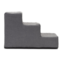 Schodíky pre psa 45x30x30 cm SPRINGOS PA0336 tmavo šedé