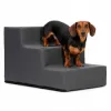 Schodíky pre psa 45x30x30 cm SPRINGOS PA0336 tmavo šedé