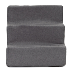 Schodíky pre psa 45x30x30 cm SPRINGOS PA0336 tmavo šedé