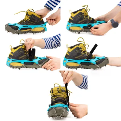 Protišmykové návleky na topánky, veľ. 36-40 SPRINGOS CS0166 modré