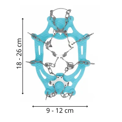 Protišmykové návleky na topánky, veľ. 36-40 SPRINGOS CS0166 modré