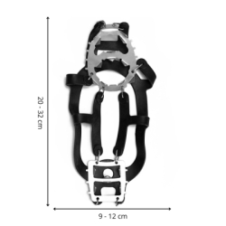 Protišmykové návleky na topánky SPRINGOS CS0173 veľ. 40-45 čierne