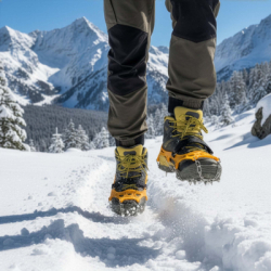 Protišmykové návleky na topánky SPRINGOS CS0168 veľ. 40-45 oranžové