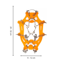 Protišmykové návleky na topánky SPRINGOS CS0168 veľ. 40-45 oranžové