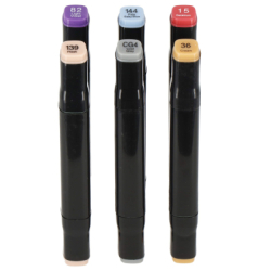 Obojstranné liehové fixy v púzdre 60 ks SPRINGOS SA1017