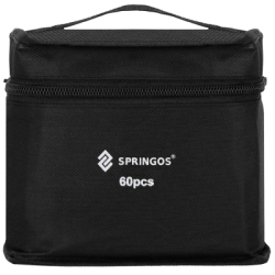 Obojstranné liehové fixy v púzdre 60 ks SPRINGOS SA1017