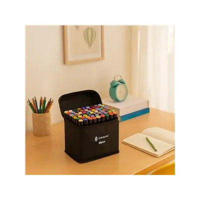 Obojstranné liehové fixy v púzdre 60 ks SPRINGOS SA1017