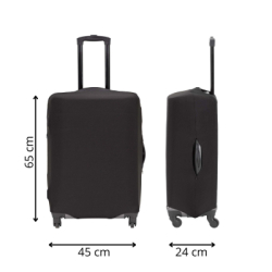 Obal na kufor veľ. M SPRINGOS HA7557 čierny