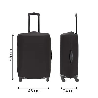 Obal na kufor veľ. M SPRINGOS HA7557 čierny