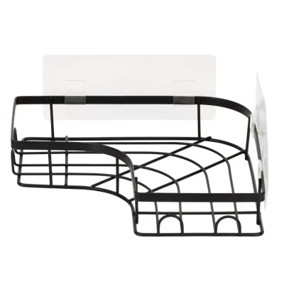 Polička do kúpeľne 2ks SPRINGOS HA7545 čierna