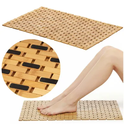 Kúpeľňová predložka 80x50 cm SPRINGOS HA7530 prírodná