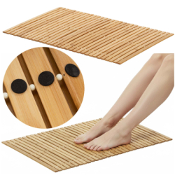 Kúpeľňová predložka 80x50 cm SPRINGOS HA7531prírodný