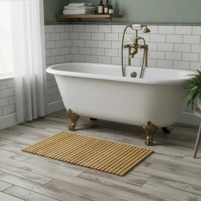 Kúpeľňová predložka 80x50 cm SPRINGOS HA7531prírodný