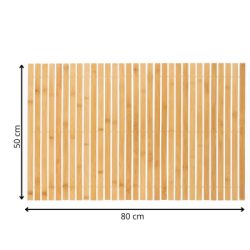 Kúpeľňová predložka 80x50 cm SPRINGOS HA7531prírodný