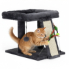 Škrabadlo pre mačky s odpočívacou plochou a hračkami SPRINGOS PA1084
