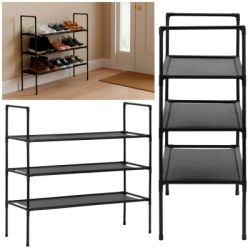 Botník 3 police SPRINGOS HA7548 čierny