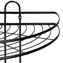 Rohová polička do kúpeľne SPRINGOS HA7541 čierna