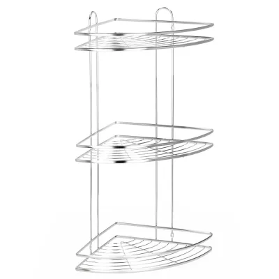 Rohová polička do kúpeľne SPRINGOS HA7542 nerezová