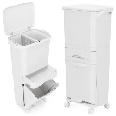 Kôš na triedený odpad SPRINGOS HA1110 biely