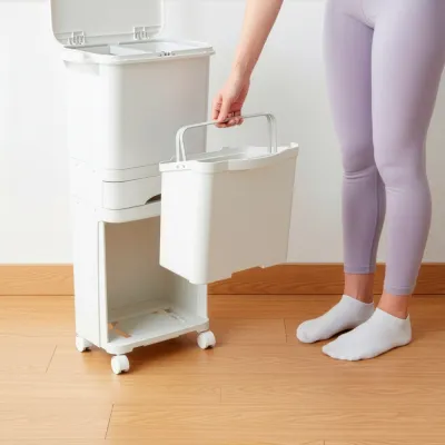 Kôš na triedený odpad SPRINGOS HA1110 biely