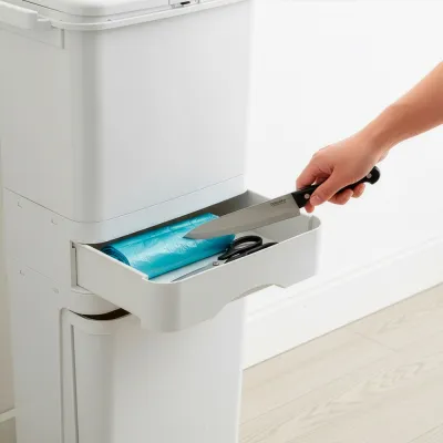 Kôš na triedený odpad SPRINGOS HA1110 biely