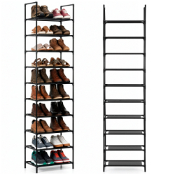 Botník 10 políc SPRINGOS HA7550 čierny