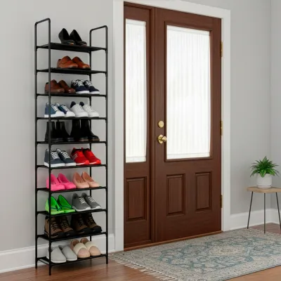 Botník 10 políc SPRINGOS HA7550 čierny