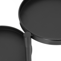 Kovový stojan na rastliny 78,5 cm SPRINGOS GA0218 čierny