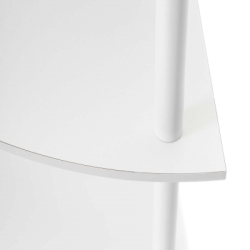 Rohový policový regál SPRINGOS HA7547 biely