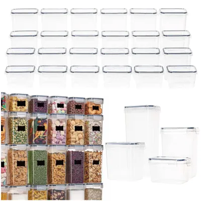 Plastové dózy na potraviny sada 24ks SPRINGOS KI0172