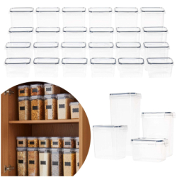 Plastové dózy na potraviny sada 24ks SPRINGOS KI0172