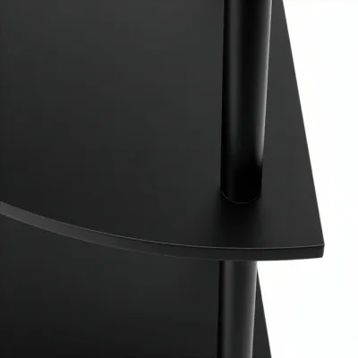 Rohový policový regál SPRINGOS HA7546 čierny