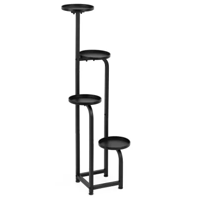 Kovový stojan na kvety 115 cm SPRINGOS čierny