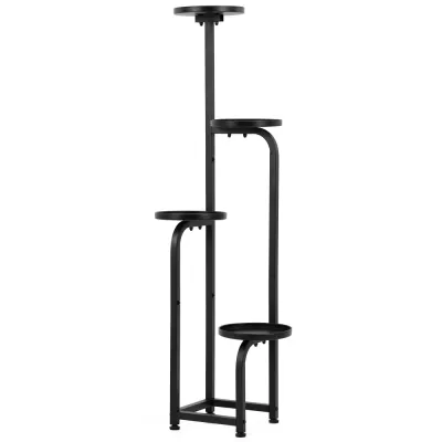 Kovový stojan na kvety 115 cm SPRINGOS čierny