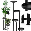 Kovový stojan na kvety 115 cm SPRINGOS čierny