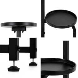 Kovový stojan na kvety 115 cm SPRINGOS čierny