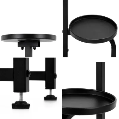 Kovový stojan na kvety 115 cm SPRINGOS čierny