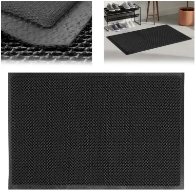 Rohožka pred dvere 60x90 cm SPRINGOS HA7532 čierna