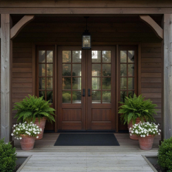 Rohožka pred dvere 60x90 cm SPRINGOS HA7532 čierna