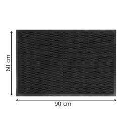 Rohožka pred dvere 60x90 cm SPRINGOS HA7532 čierna