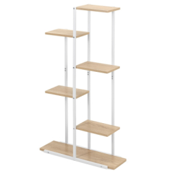 Kovový stojan na kvety 113 cm SPRINGOS GA0212 biely