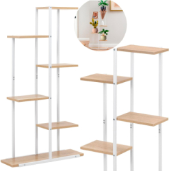 Kovový stojan na kvety 113 cm SPRINGOS GA0212 biely