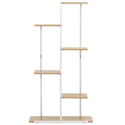 Kovový stojan na kvety 113 cm SPRINGOS GA0212 biely