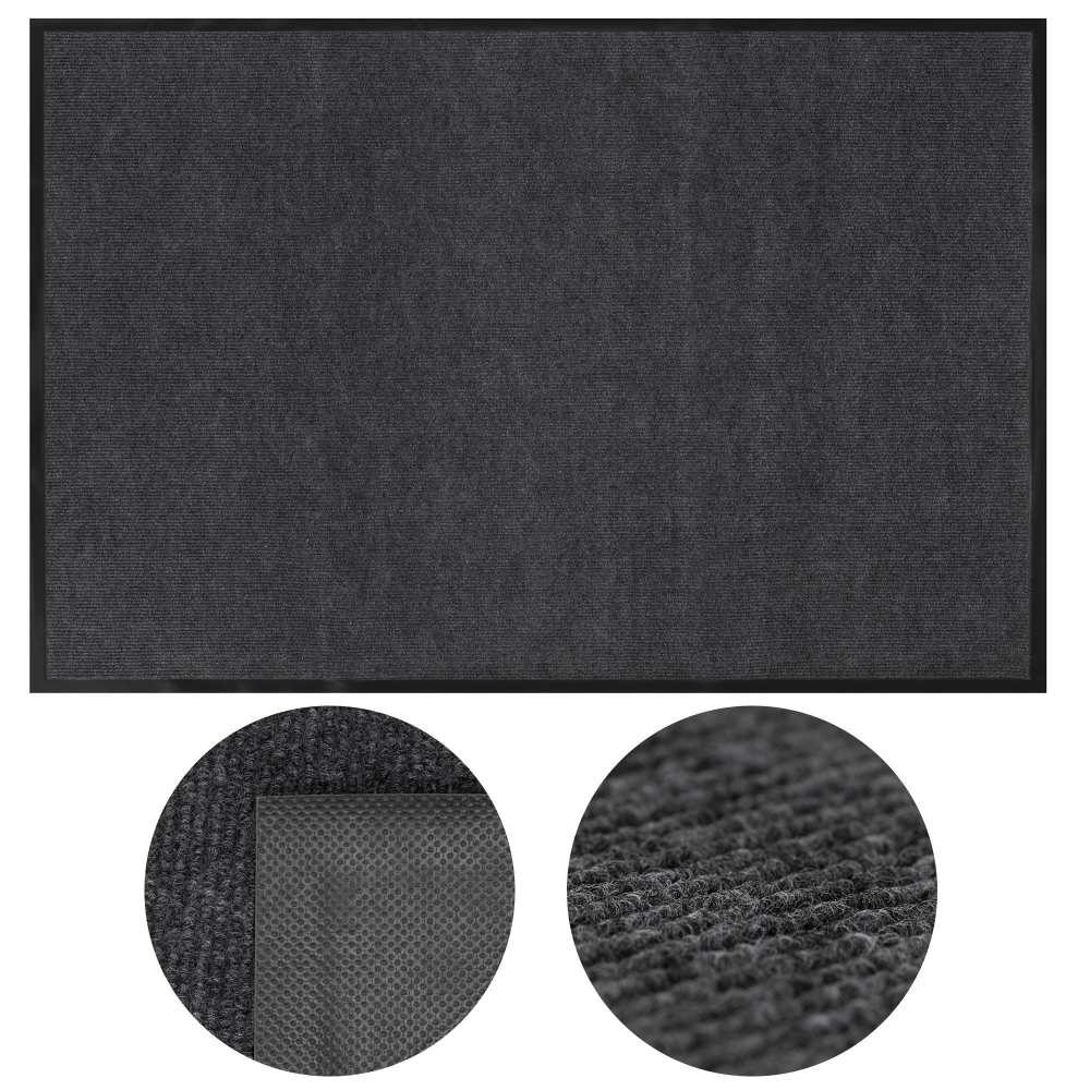Rohožka pred dvere 90x150 cm SPRINGOS HA7534 čierna