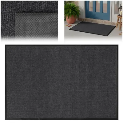 Rohožka pred dvere 90x150 cm SPRINGOS HA7534 čierna