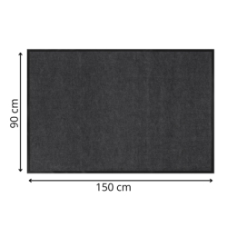 Rohožka pred dvere 90x150 cm SPRINGOS HA7534 čierna