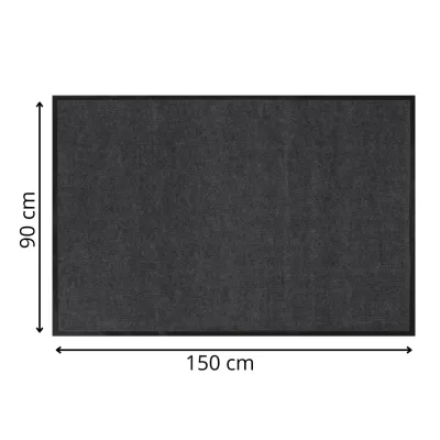 Rohožka pred dvere 90x150 cm SPRINGOS HA7534 čierna