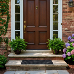 Rohožka pred dvere 100x50 cm SPRINGOS HA7536 čierna